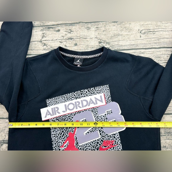 Nike Men's Air Jordan 23 Jump-man Logo Sweatshirt, Black Size Medium - Picture 8 of 13